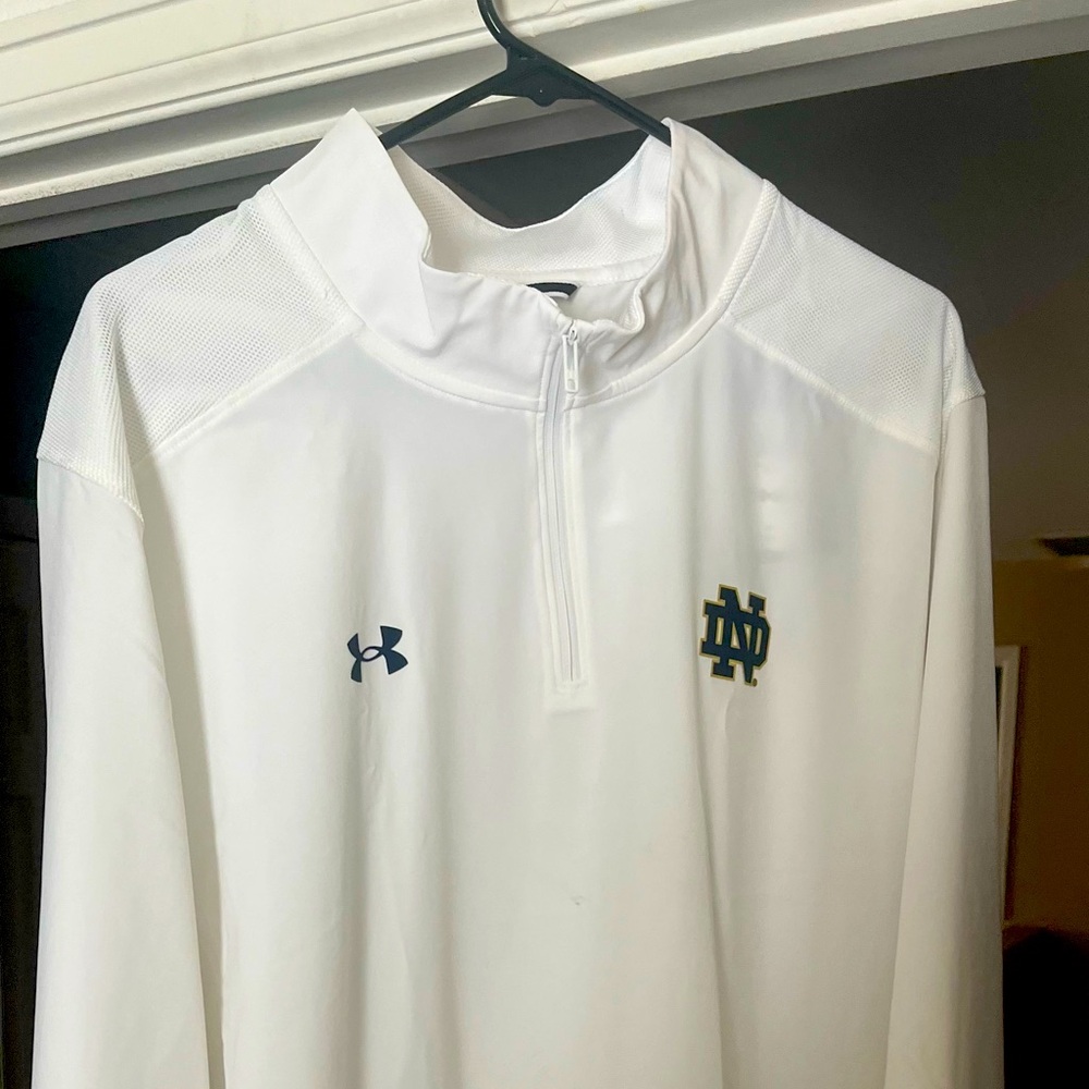 Under Armour Notre Dame sideline pull over